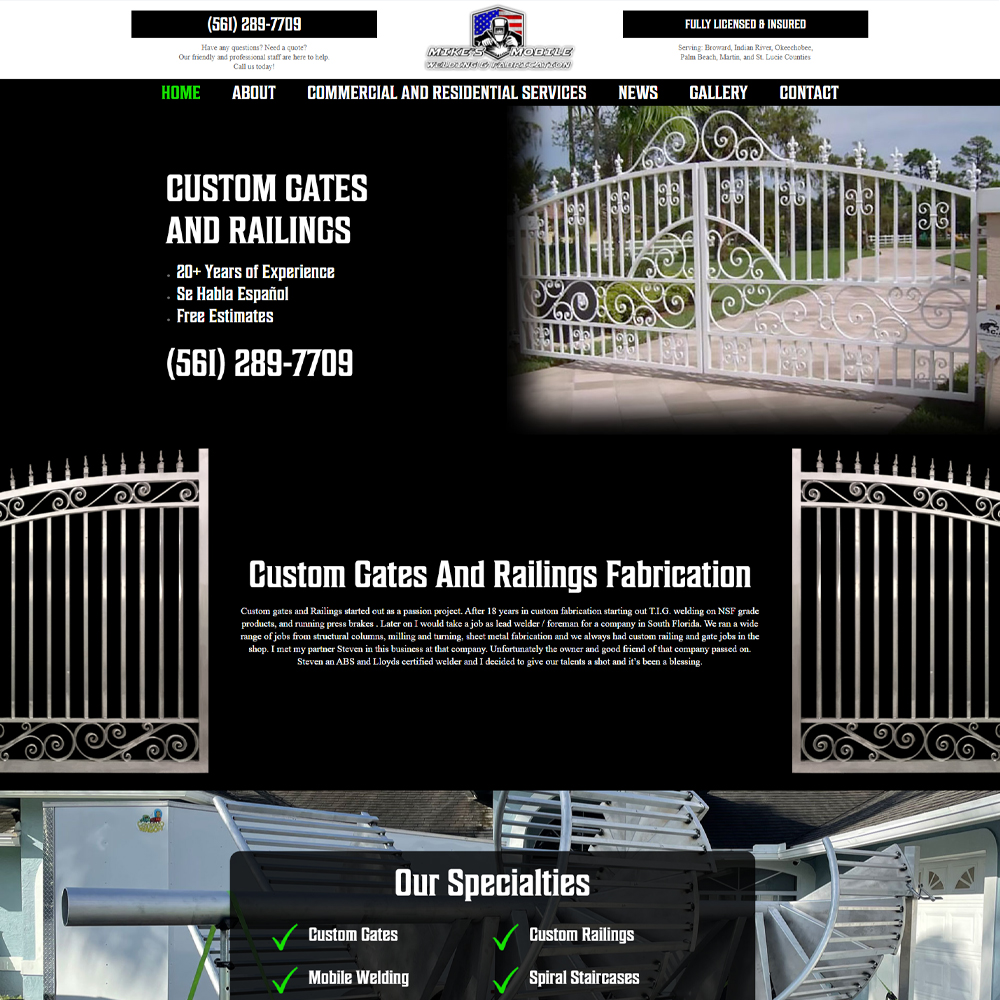 Custom Gates and Railings